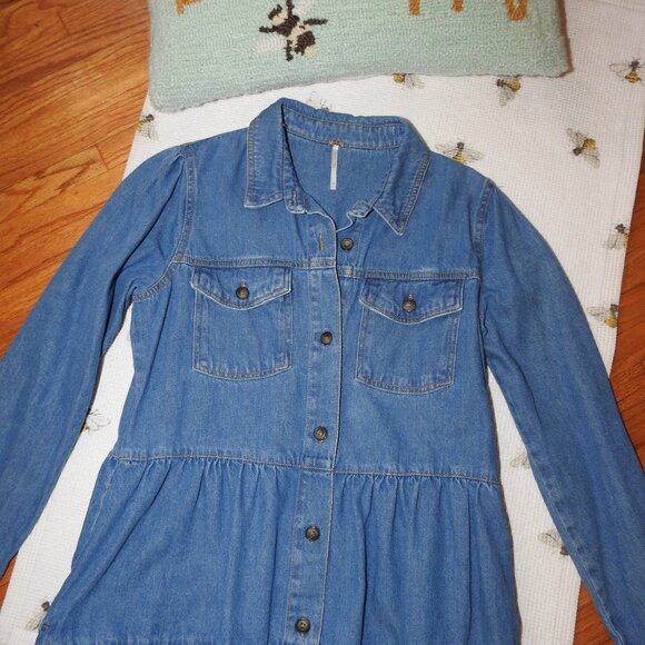 Free People Jean Jacket, Sz Small - Picture 3 of 11